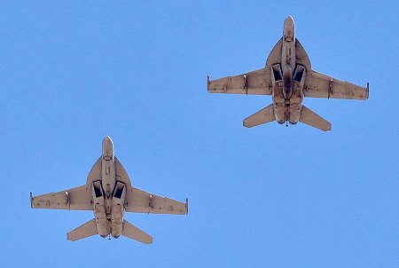 A pair of Hornets buzzed the anniversary celebration.